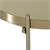 WOMO-DESIGN side table Ø 43x45 cm old brass glossy with glass top