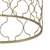 Sada 2 okrúhlych stolíkov Ø 40x45 / 45x50 cm zlatý/zelený kov a mramor WOMO-DESIGN