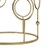 Sada 2 kulatých stolku Ø 40x45 / 45x55 cm zlaté barvy z kovu a zrcadlového skla WOMO-Design
