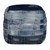 WOMO-DESIGN Tabouret à assise carrée bleu, 45x45x45 cm, en jean avec remplissage en coton