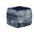 Quadratischer Sitzhocker Blau 45x45x45 cm aus Jeans mit Baumwolle Füllung WOMO-Design