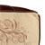 WOMO-DESIGN Tabouret carré beige/brun, 45x45x45 cm, en cuir véritable/toile à voile avec rembourrage en coton