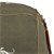 Skammel firkantet 45 cm oliven/brun ægte læder/sejldug med bomuldsfyld WOMO-Design