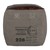 WOMO-DESIGN Sgabello quadrato grigio/marrone, 45x45x45 cm, in vera pelle/panno a vela con imbottitura in cotone