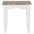 Bocný stolík 50x50x50 cm Prírodné/biele mangové drevo WOMO Design