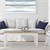 WOMO-DESIGN Table basse rectangulaire naturel/blanc, 100x60x40 cm, en bois de manguier