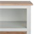 TV lowboard natural/white, 110x45x57 cm, with 2 drawers, made of mango wood