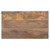 Mesa de consola natural/branca, 60x35x80 cm, com 2 gavetas, feita de madeira de manga
