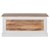Lavica 100x50x45 cm prírodné/biele mangové drevo WOMO-Design