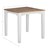 WOMO-DESIGN table à manger naturelle/blanche, 80x80x76 cm, bois de manguier