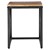 Sidebord sæt af 2 rektangulære 50x40 / 40x30 cm Sort lavet af mangotræ og metal WOMO-Design
