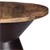 Mesa auxiliar WOMO-DESIGN redonda, natural/negro, Ø 40 x 55 cm, de madera de mango y metal