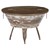 WOMO-DESIGN stolik kawowy okragly, brazowy/naturalny, Ø 70x46 cm, wykonany z drewna mango i metalu