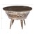 WOMO-DESIGN salontafel rond, bruin/naturel, Ø 70x46 cm, gemaakt van mangohout en metaal