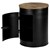 Mesa auxiliar WOMO-DESIGN redonda, natural/negro, Ø 40 x 55 cm, madera de mango y metal con recubrimiento de polvo