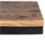 Mesa auxiliar WOMO-DESIGN natural/negro, 40x30x60 cm, madera de mango y metal con recubrimiento de polvo