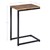 WOMO-DESIGN mesa lateral natural/preto, 40x30x60 cm, madeira de manga e pó metálico revestido
