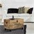 Konferencní stolek s úložným prostorem 70x44x45 cm Prírodní akáciové drevo WOMO Design