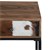 Mesa de consola WOMO-DESIGN castanha, 80x30x80 cm, com 2 gavetas, acácia e soleira em madeira com pés metálicos