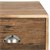 WOMO-DESIGN szafka RTV z 2 szufladami, 110x50x40 cm, drewno akacjowe i progowe z metalowymi nogami