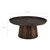 WOMO-DESIGN coffee table dark brown, Ø 75x35 cm, made of solid mango wood