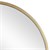 WOMO-DESIGN Decorative wall mirror gold, Ø 60 cm, made of glass with metal frame