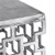 Tavolino WOMO-DESIGN argento, 36x36x40 cm, in alluminio con rivestimento in nichel