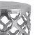 WOMO-DESIGN mesa lateral Rodos prateados, Ø 36x40 cm, feitos de alumínio com revestimento de níquel