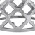Beistelltisch Ø 36x40 cm Silber aus Aluminium mit Nickelbeschichtung  WOMO-Design