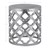 WOMO-DESIGN bijzettafel zilver, Ø 36x40 cm, gemaakt van aluminium met nikkel coating