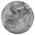 WOMO-DESIGN mesa lateral Korinth silver, Ø 36x40 cm, feita de alumínio com revestimento de níquel