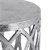 Bocný stolík Ø 36x40 cm strieborný hliník s niklovým povrchom WOMO-Design