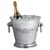 WOMO-DESIGN Chlodnica do szampana srebrna, Ø 24x23 cm, wykonana z aluminium
