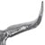 WOMO-DESIGN Cranio con corna scultura argento, 70x58 cm, alluminio