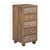 WOMO-DESIGN chest of drawers natural, 40x88x38 cm, with 5 drawers, made of mango wood and MDF