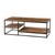WOMO-DESIGN coffee table, natural/black, 120x60 cm, made of solid mango wood and powder-coated metal