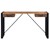 WOMO-DESIGN stolik konsolowy naturalny/czarny, 140x40 cm, z 2 szufladami, wykonany z litego drewna akacjowego i metalowej ramy malowanej proszkowo