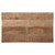 Mesita de noche WOMO-DESIGN natural con 3 cajones, 58x60x35 cm, de madera maciza de mango y MDF