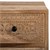 WOMO-DESIGN comodino naturale con 3 cassetti, 58x60x35 cm, in legno di mango massiccio e MDF