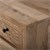 WOMO-DESIGN mesa de cabeceira natural com 3 gavetas, 58x60x35 cm, feita de madeira de manga maciça e MDF