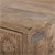 WOMO-DESIGN mesa de cabeceira castanha com 2 gavetas, 40x40x35 cm, feita de madeira de manga maciça e MDF