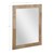 WOMO-DESIGN Nástenné zrcadlo hnedé, 100x80 cm, z mangového dreva a MDF desky