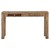 WOMO-DESIGN console table brown with 2 shoulder drawers, 76x132x40 cm, made of solid mango wood and MDF