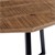 WOMO-DESIGN conjunto de 2 mesas laterais natural/preto, 76x56 / 56x48 cm, madeira de manga maciça e ferro