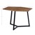 WOMO-DESIGN set di 2 tavolini naturali/neri, 76x56 / 56x48 cm, legno massiccio di mango e ferro