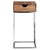Sidebord med skuffe 30x39x59 cm natur/sølv af mangotræ og rustfrit stål WOMO-DESIGN