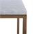 WOMO-DESIGN set di 2 tavolini in ottone antico/bianco, 40x40 / 35x35 cm, in pietra e ferro