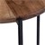 Sidebord sæt af 2 runde Ø 40x55 / 35x50 cm naturligt mangotræ og jern WOMO-Design