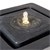 WOMO-DESIGN Springbrunnen anthrazit, mit LED Beleuchtung und Pumpe, 38x39.5x38 cm, aus Kunststoff