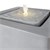 WOMO-DESIGN Springbrunnen grau, mit LED Beleuchtung und Pumpe, 38x39.5x38 cm, aus Kunststoff